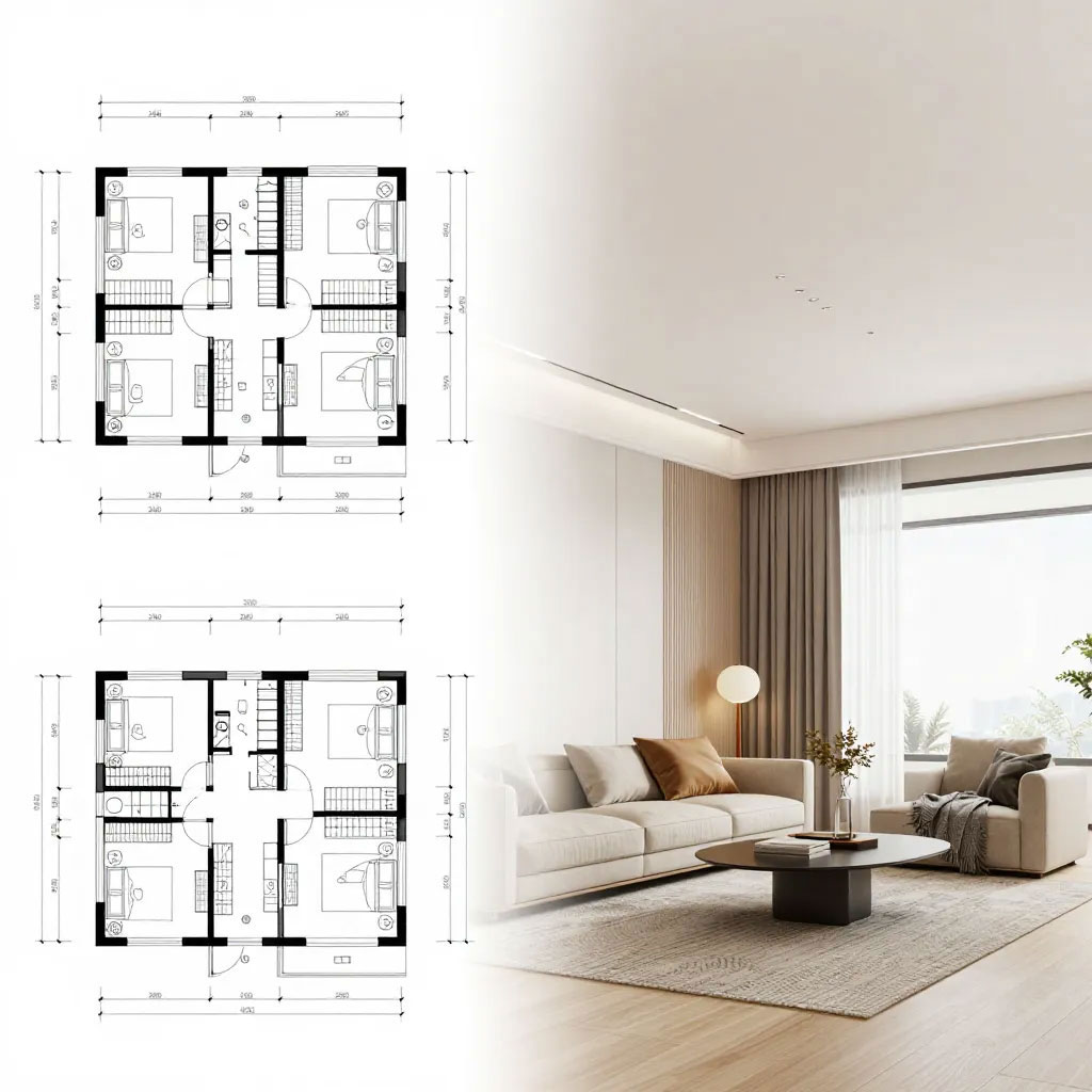 drawings to visualisations 3D